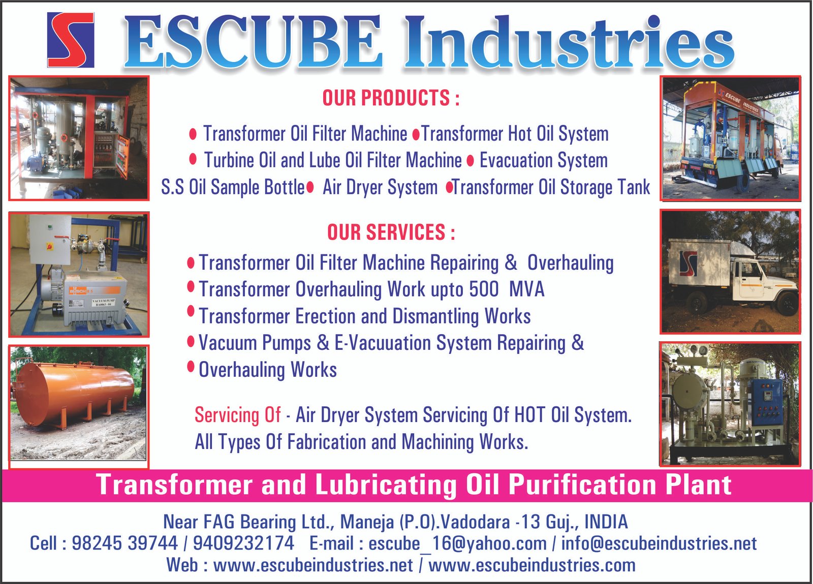 Image for ESCUBE INDUSTRIES